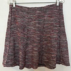 Loft Pink Tweed Flippy Skirt